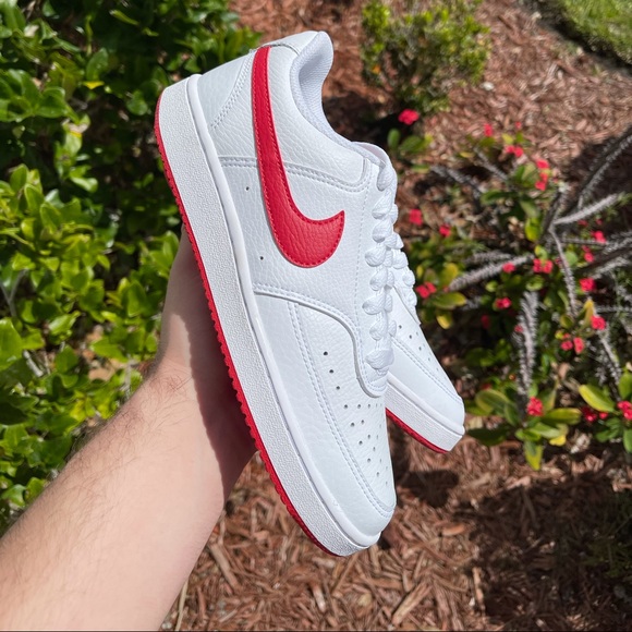 nike court vision red swoosh
